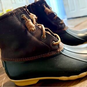 Sperry Women's Brown and Black Boots